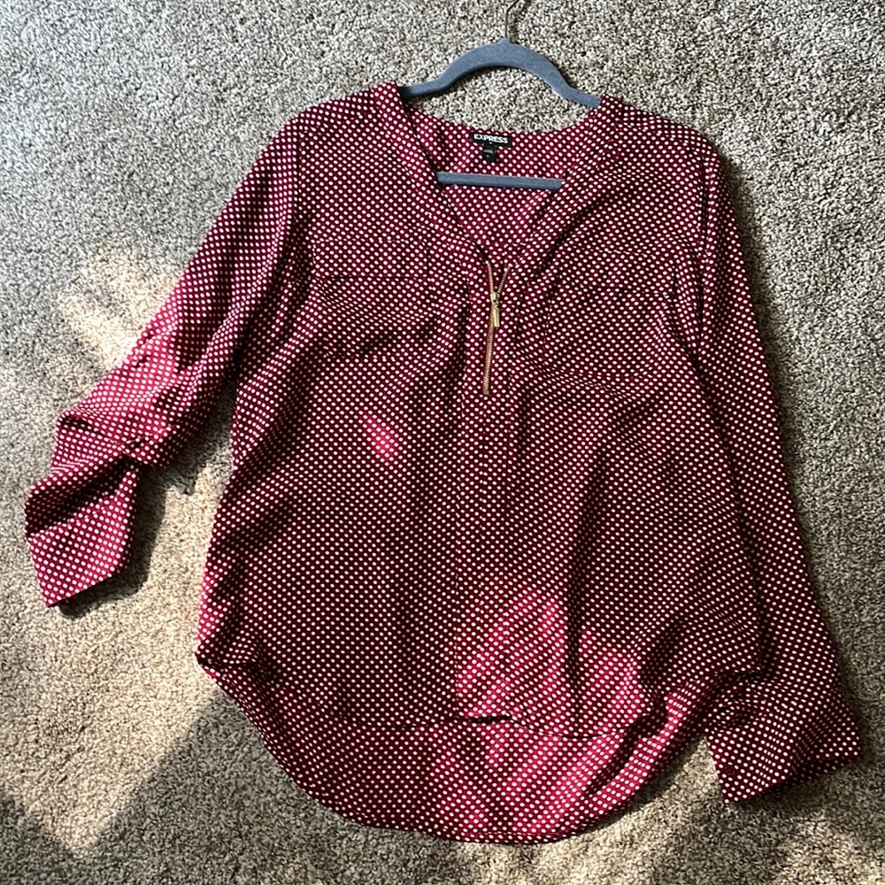 Work blouse. Size LG. Brand: Express
